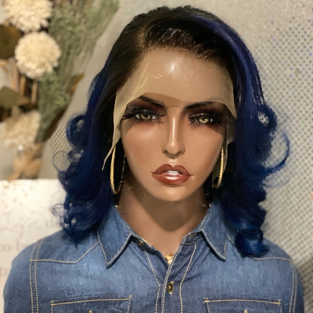 💎New 12” Xia 1B-Sapphire 💯 Human Hair Wig💎